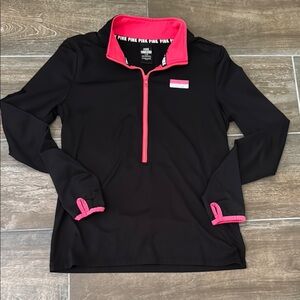PINK Victoria's Secret Black and Pink Cozy Jacket